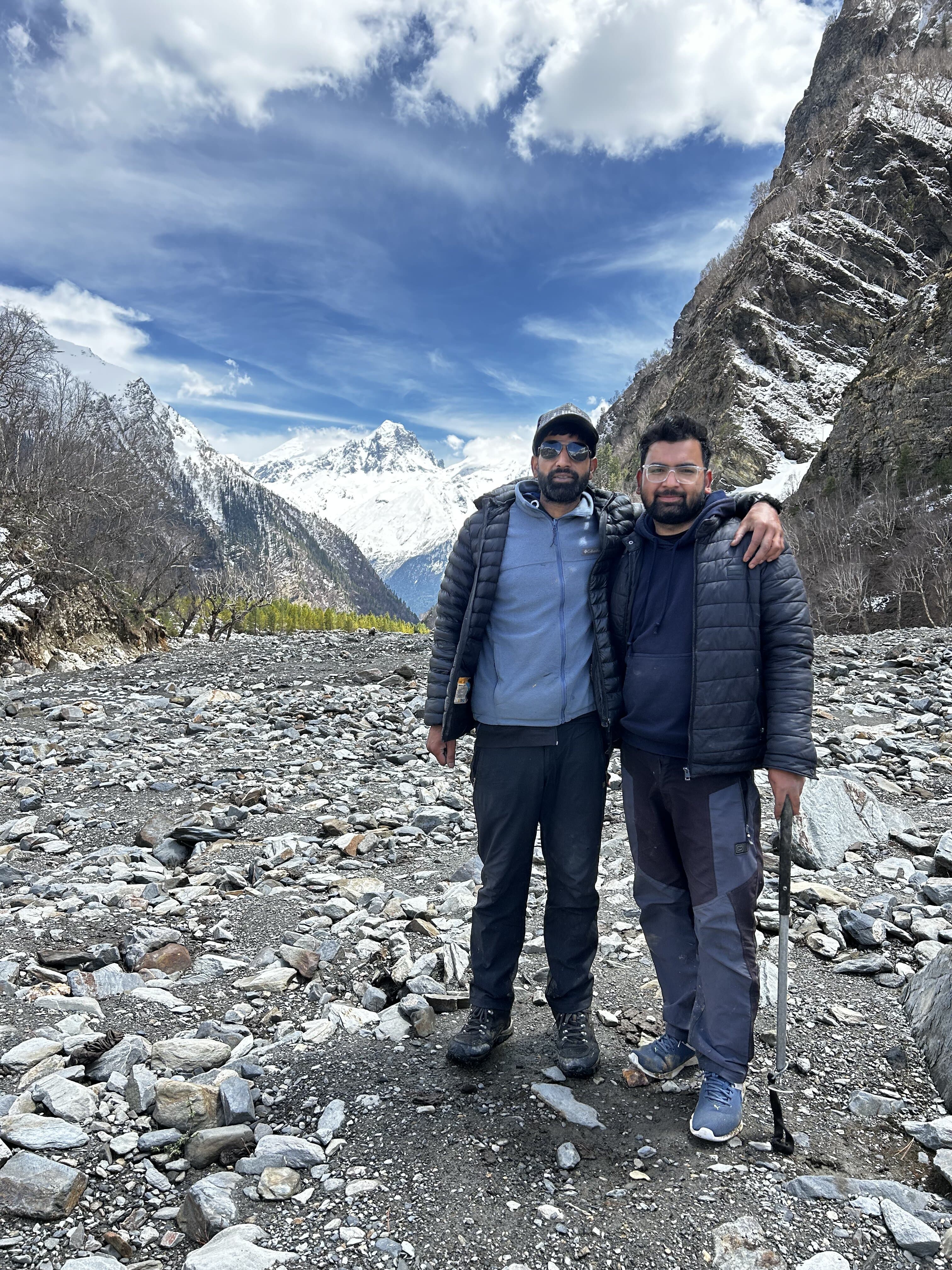 Our team in the mountains